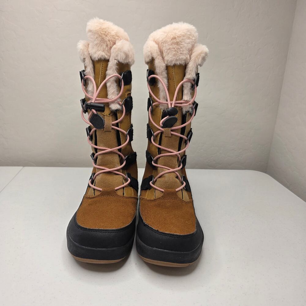 All in Motion KidsThermolite Faux Fur Brown Tall Winter Boots Size 3 US
